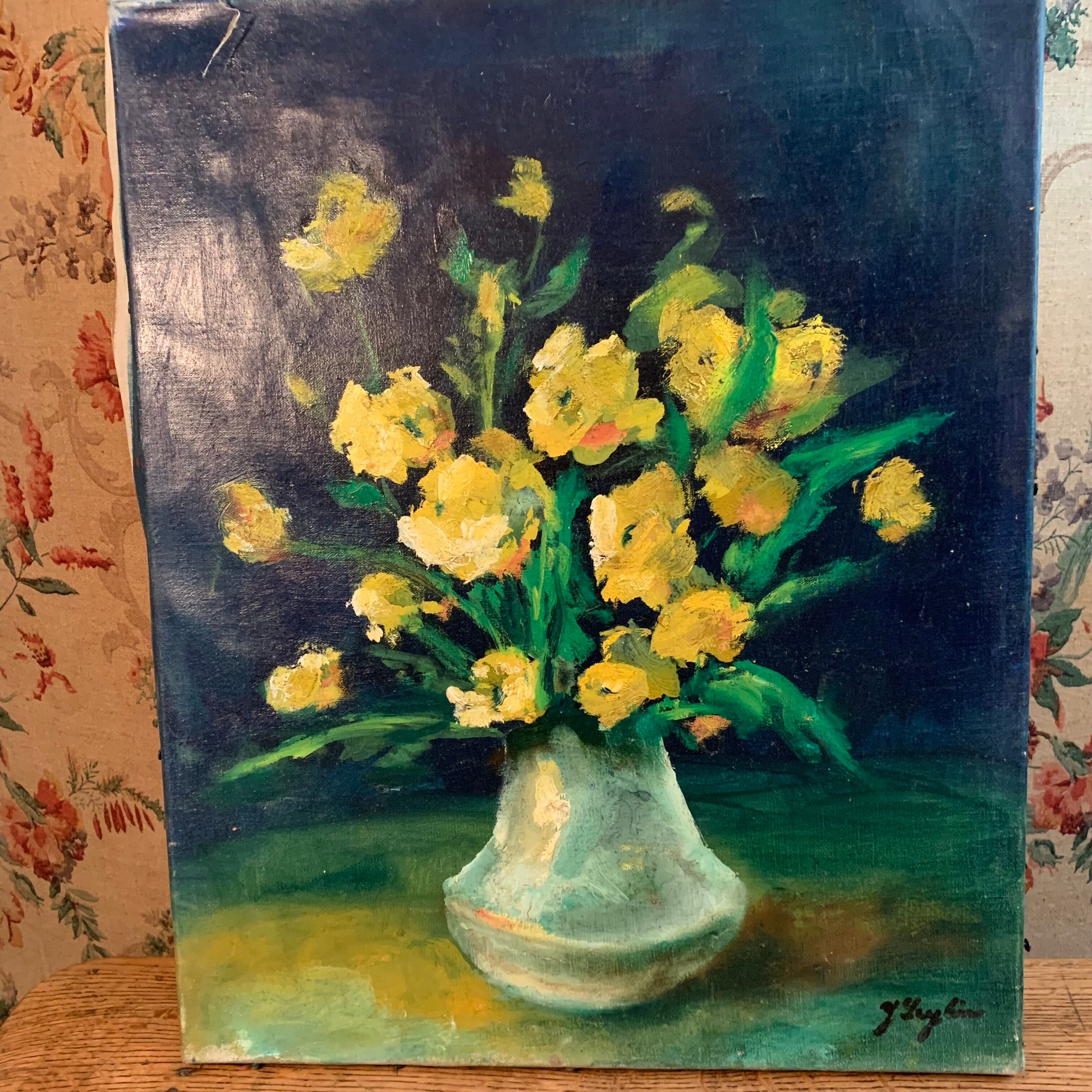 Bouquet painting by Yetty Leytens