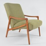 Pen armchair in green mottled