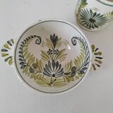 Duo HB Quimper “Camaïeu vert” – ear bowl & mug