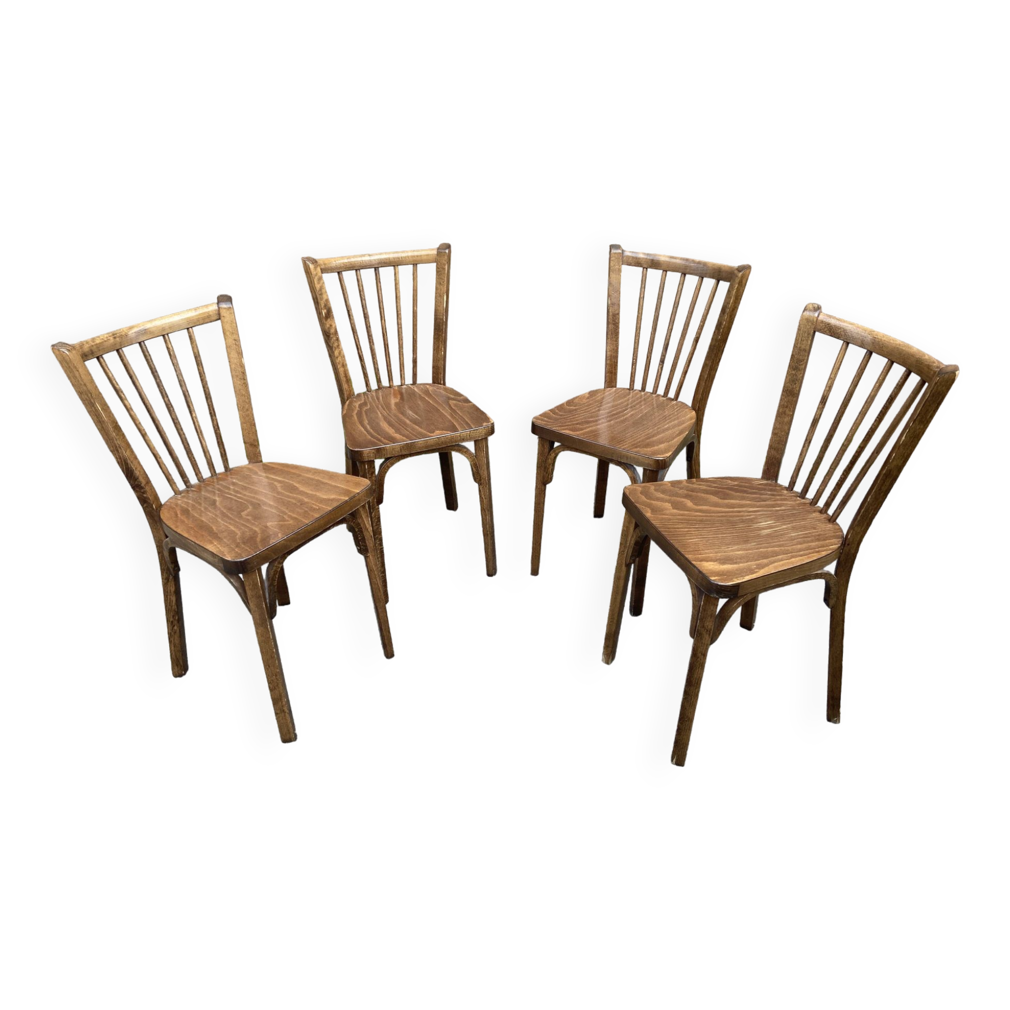 4 Baumann café chairs 1960