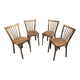 4 chaises de café baumann 1960