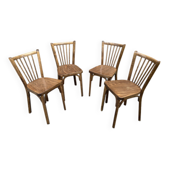 4 chaises de café baumann 1960