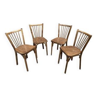 4 Baumann café chairs 1960