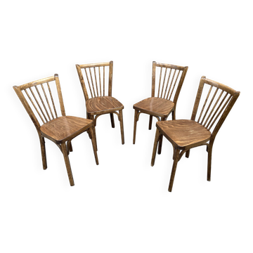 4 Baumann café chairs 1960