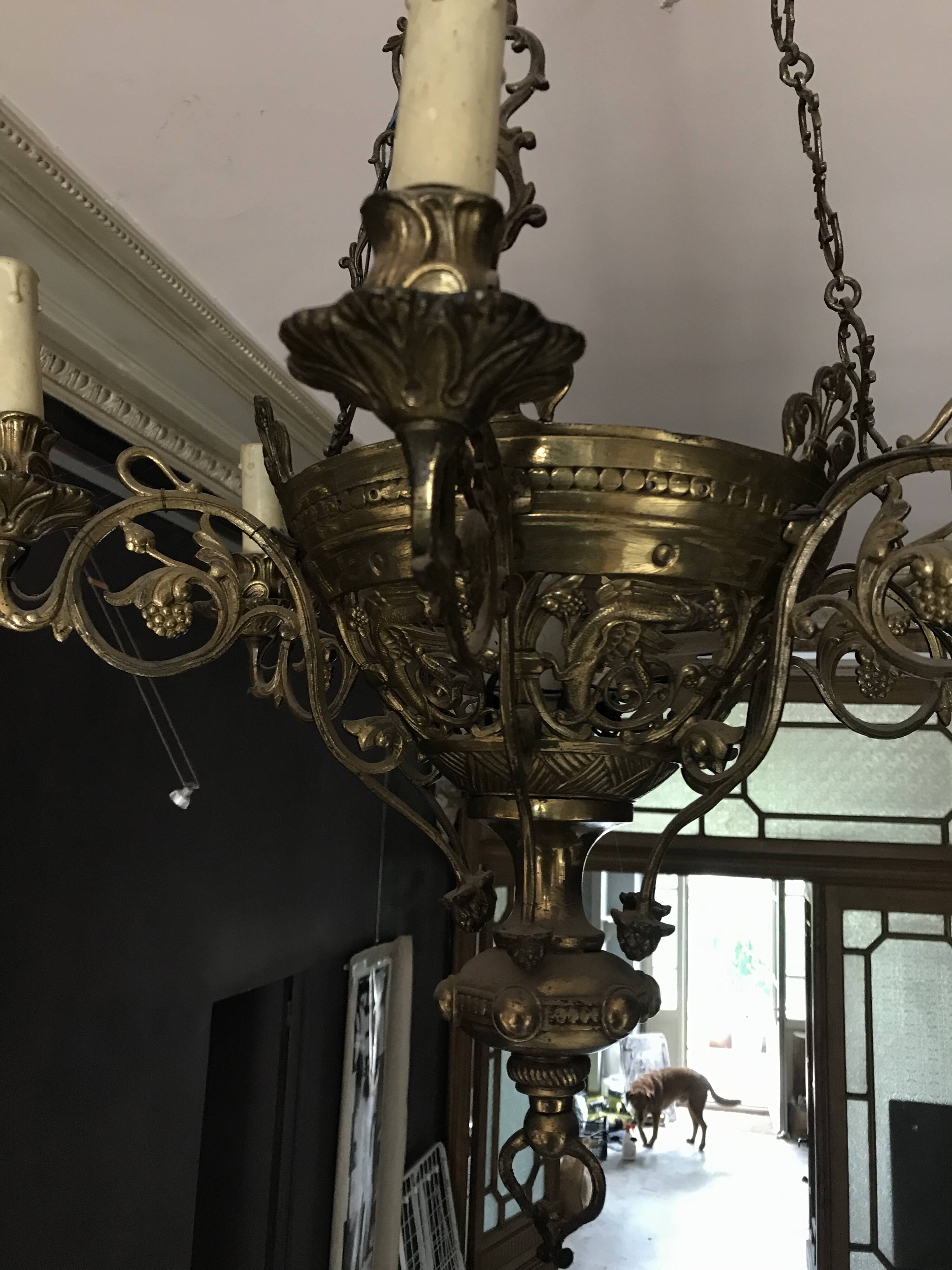 Bronze chandelier