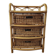 Vintage commode in rattan and wicker