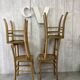 Série de 4 chaises bistrot dépareillées (Luterna...)