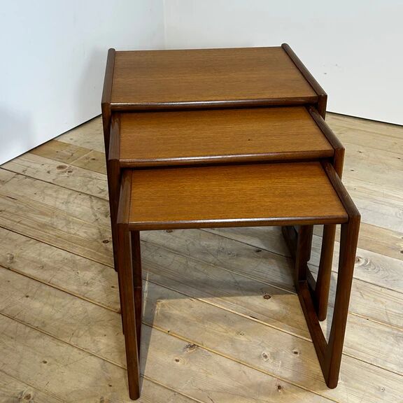 Tables gigognes Quadrille en teck G Plan, années 1960