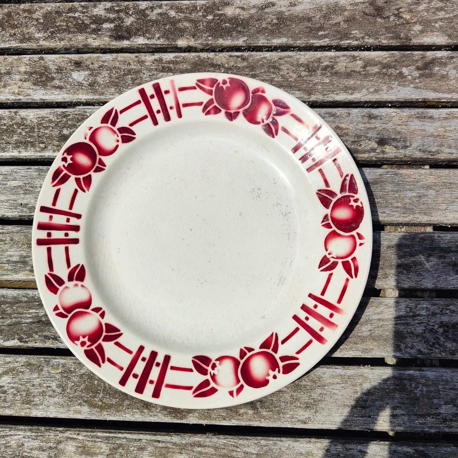 Saint Amand opaque porcelain plates