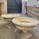 Pair of medicis vases in old reconstituted stone 1950s