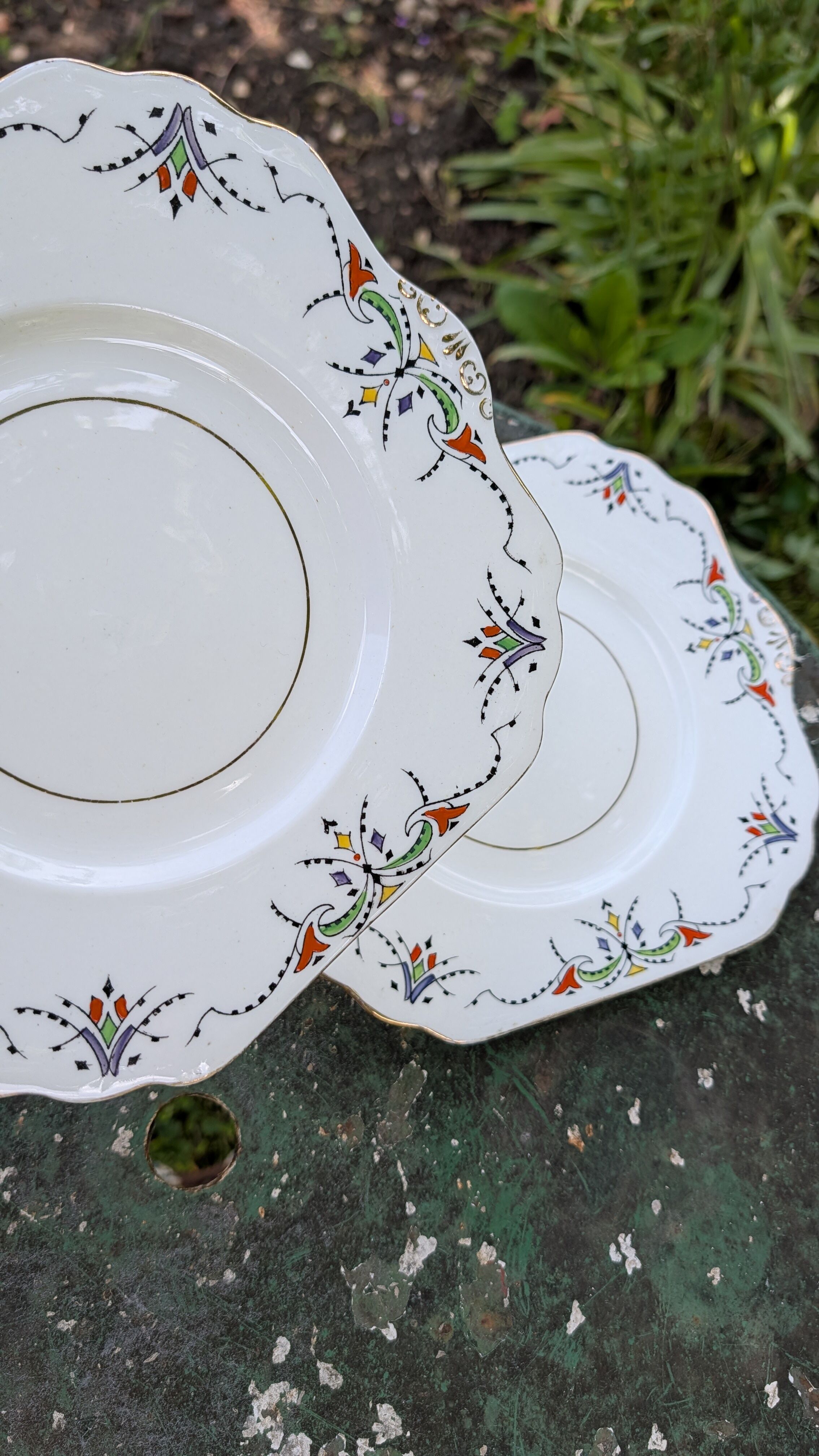 Paire de plats Art déco anglais Gladstone