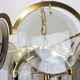Smoked glass chandelier Vistosi, Italy, 1960s