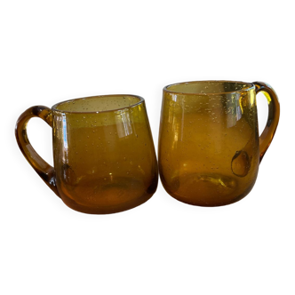2 Biot glassware mugs