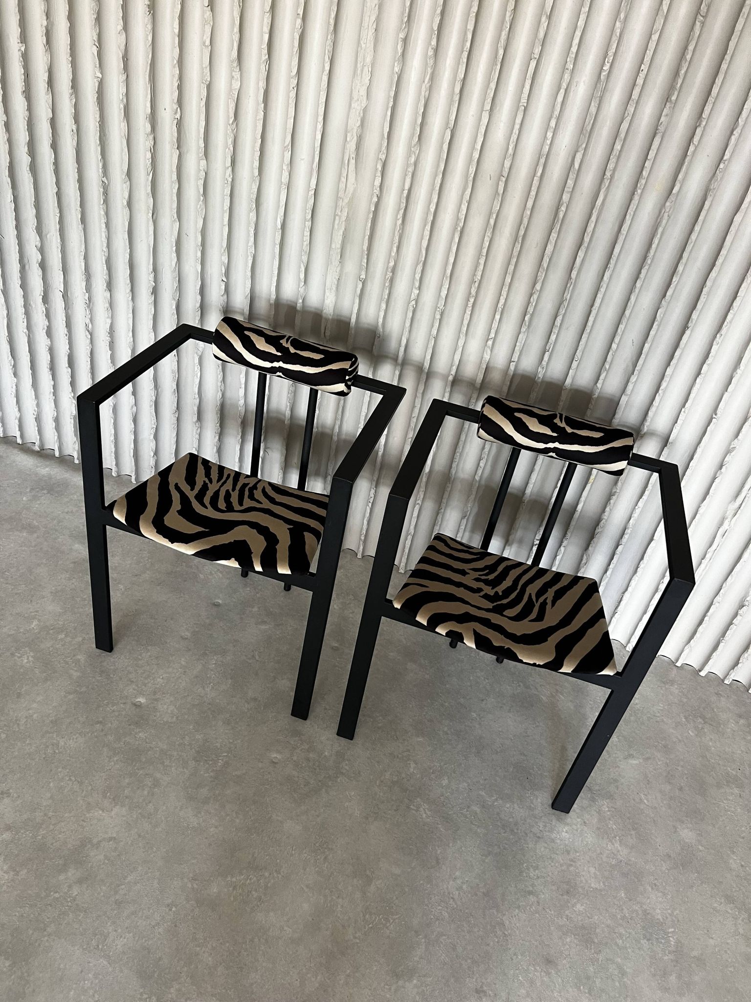 Trix Chairs by Karl-Friedrich Förster for KFF Set of Two | Newly Upholstered