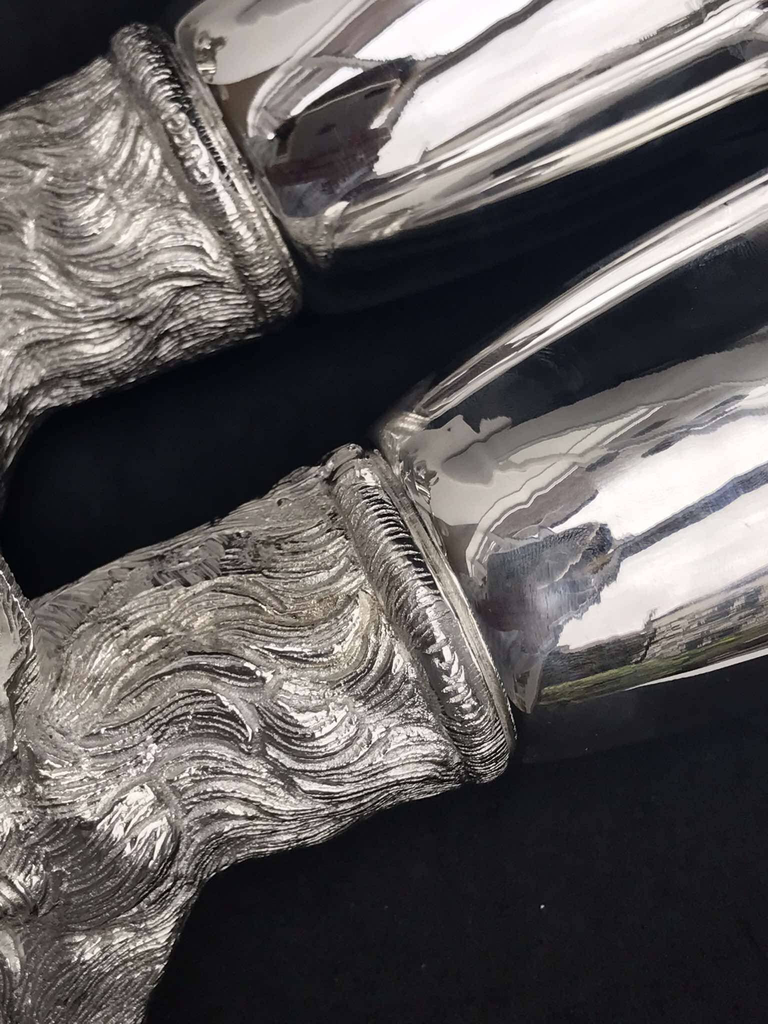 Gucci silver metal cups