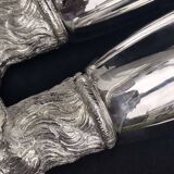 Gucci gobelets metal argenté