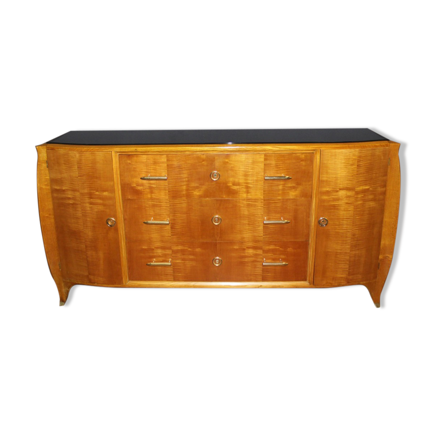 Art Deco period row in light wood circa 1930