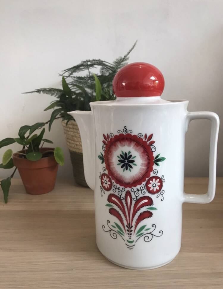 Bavaria 70s design porcelain coffee pot/teapot/jug