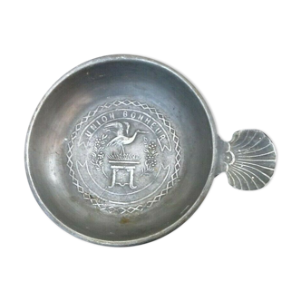 Tastevin in monogrammed tin Ear form scallop shell