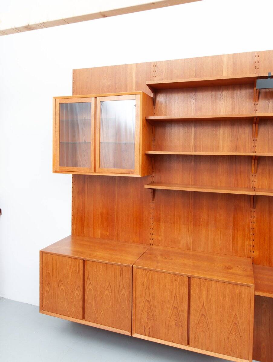 Royal mid-century teak wall unit by Poul Cadovius for Cado, 1960s