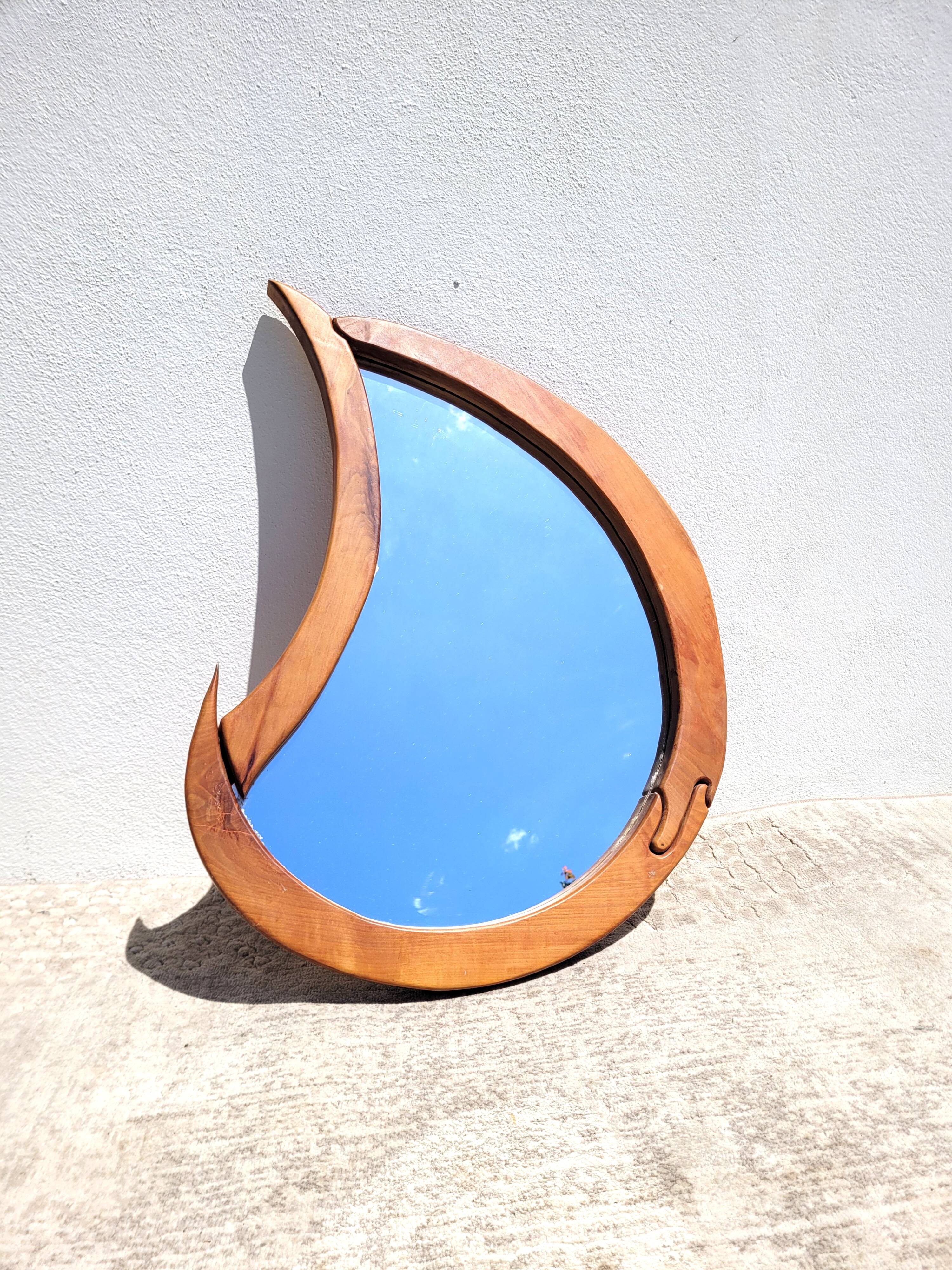 Free-form vintage mirror