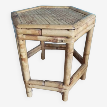 Bamboo saddle pot holder console