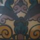 Art Nouveau table lamp in coloured terracotta by L. Hjorth, Bornholm, 1930s.