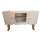 Beige Art Deco display cabinet