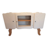 Beige Art Deco display cabinet