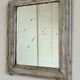 Antique French Louis Philippe silvered giltwood mirror – late 19th century