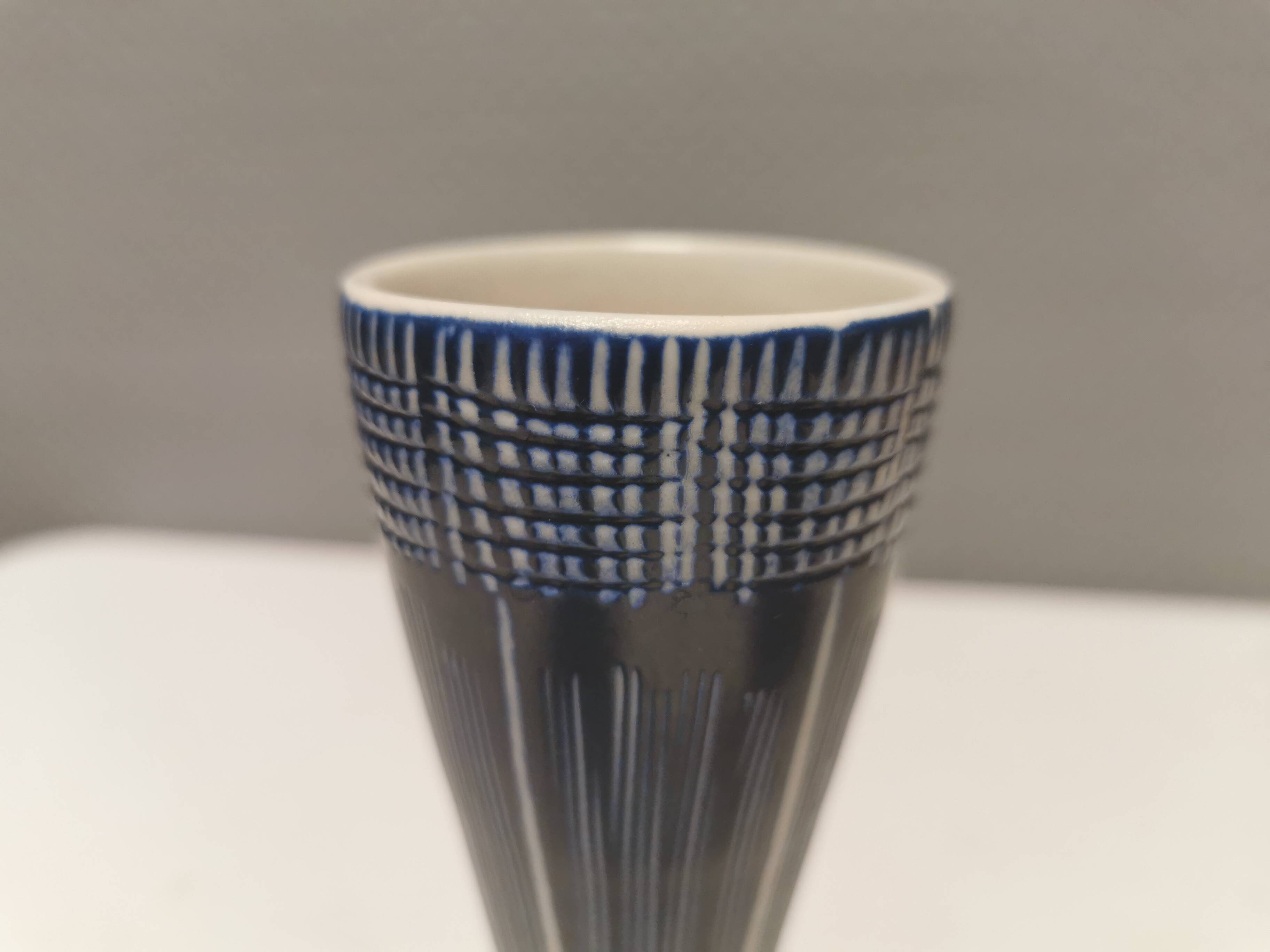 Danish vase from the 1950s. Designed by Aksel Sigvald Nielsen (aksini) signed at the bottom