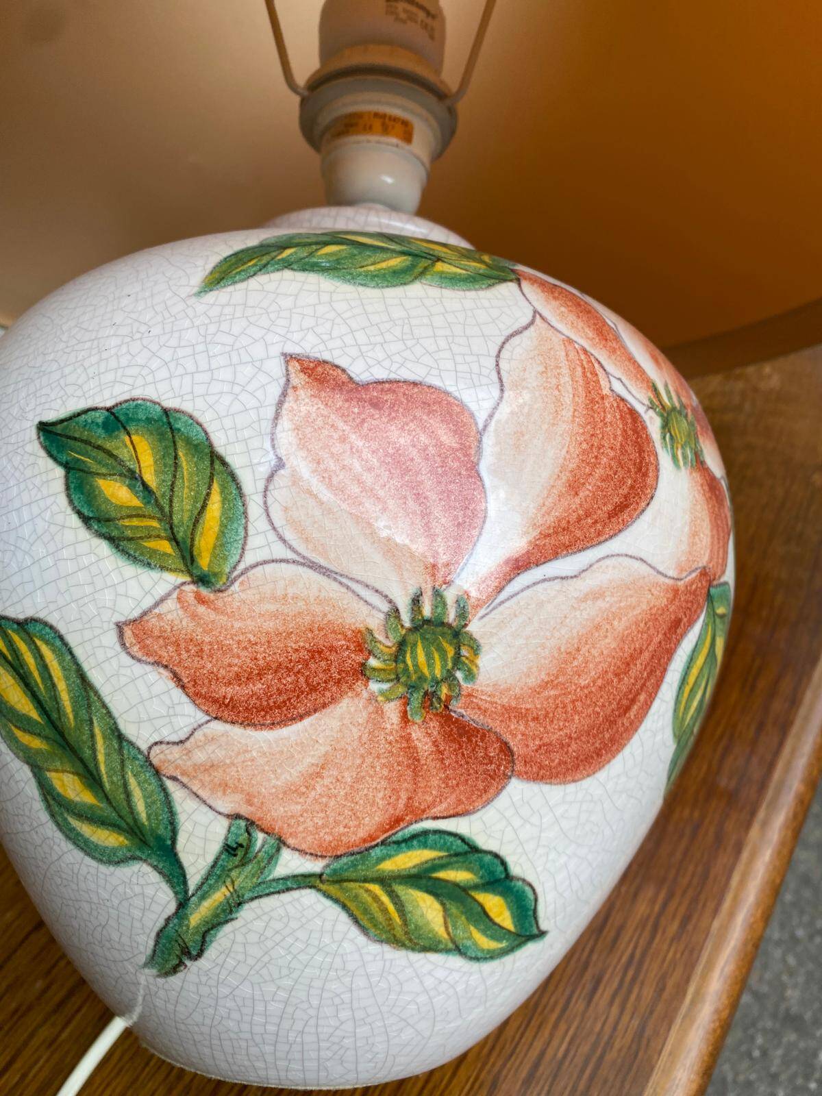 Vintage table lamp signed Louis Drimmer France 70s