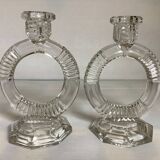 Pair of Libochovice candlesticks 1934 art deco