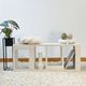 Concrete shelf - Length 100 cm - 4 niches - Mineral n°1