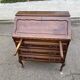 Bureau secrétaire scriban sous pente avec 3 tiroirs style Louis XV