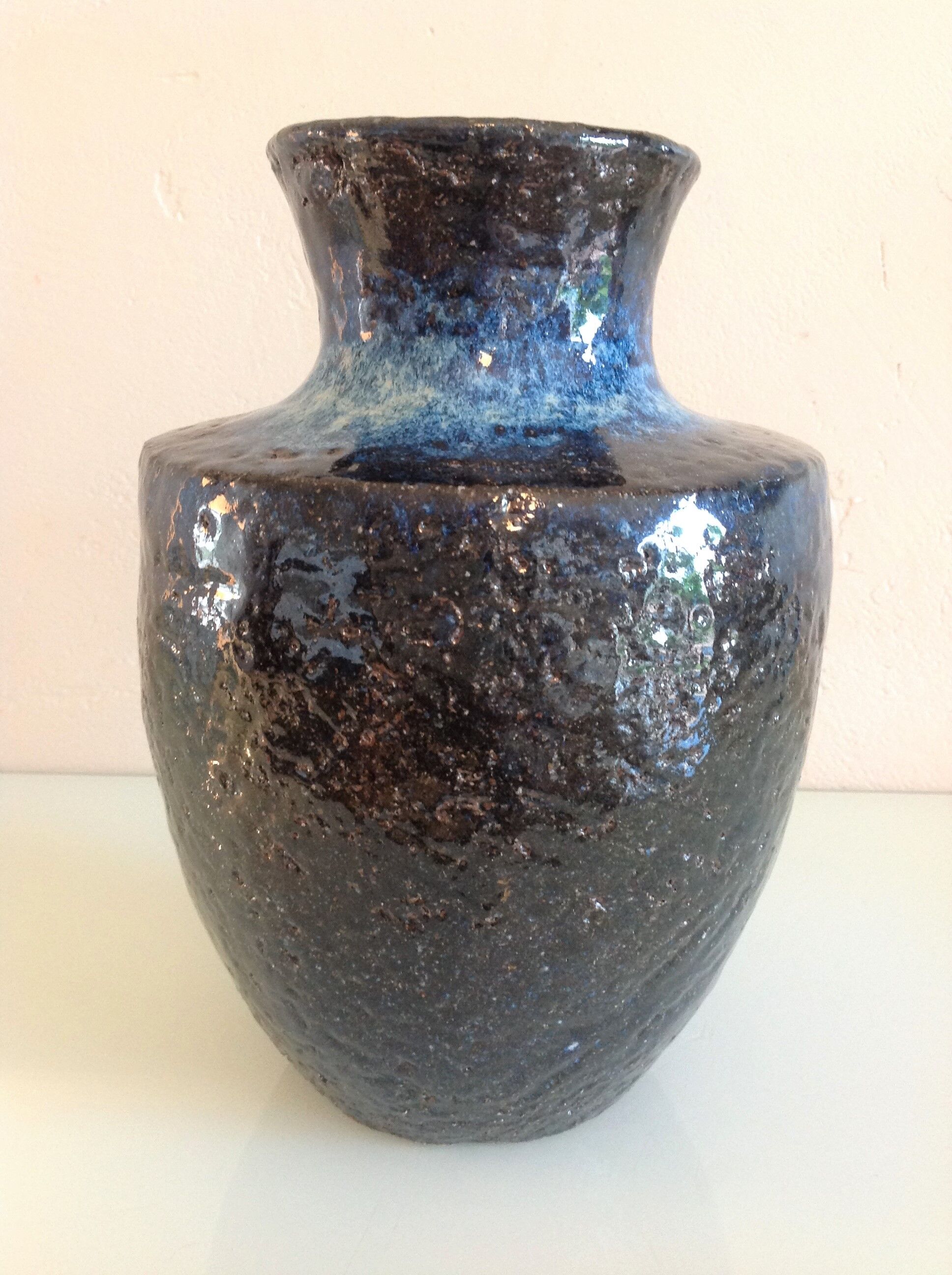 Blue ceramic vase 60/70