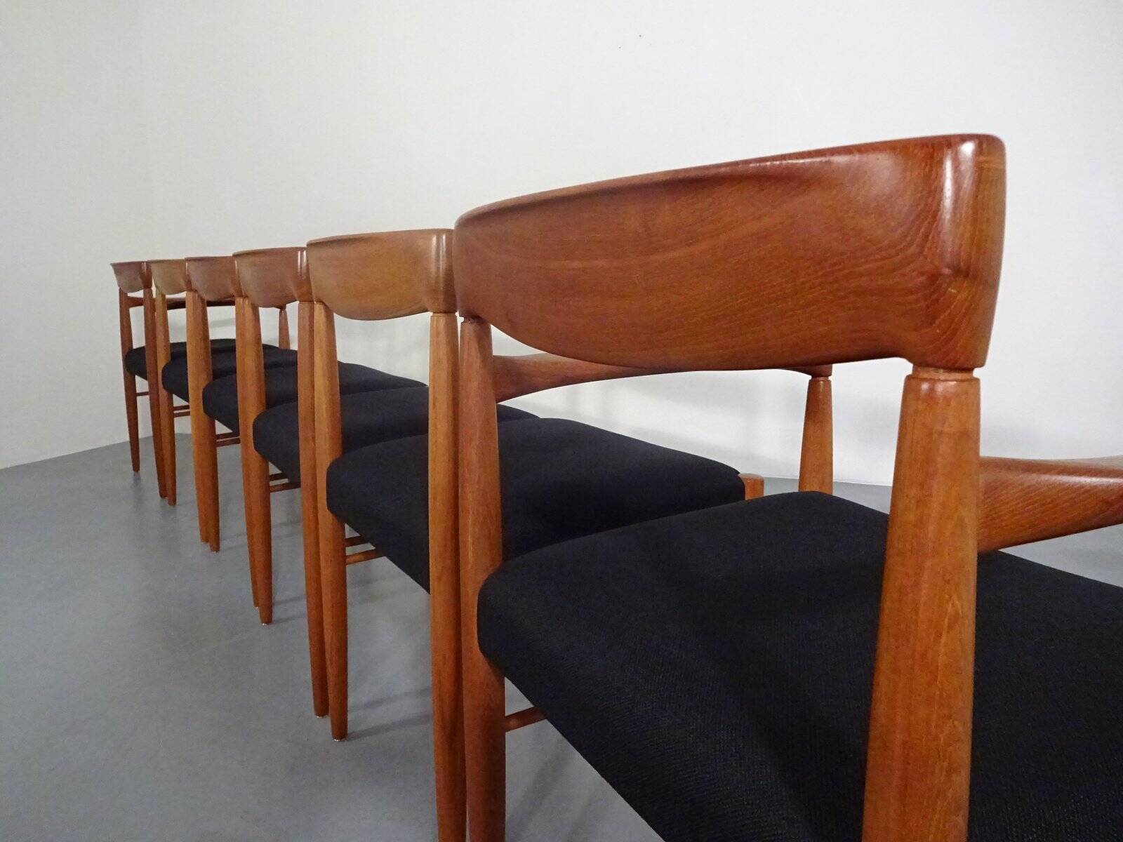 Danish Teak Dining Chairs by H. W. Klein for Bramin, 1960s, Set of 6