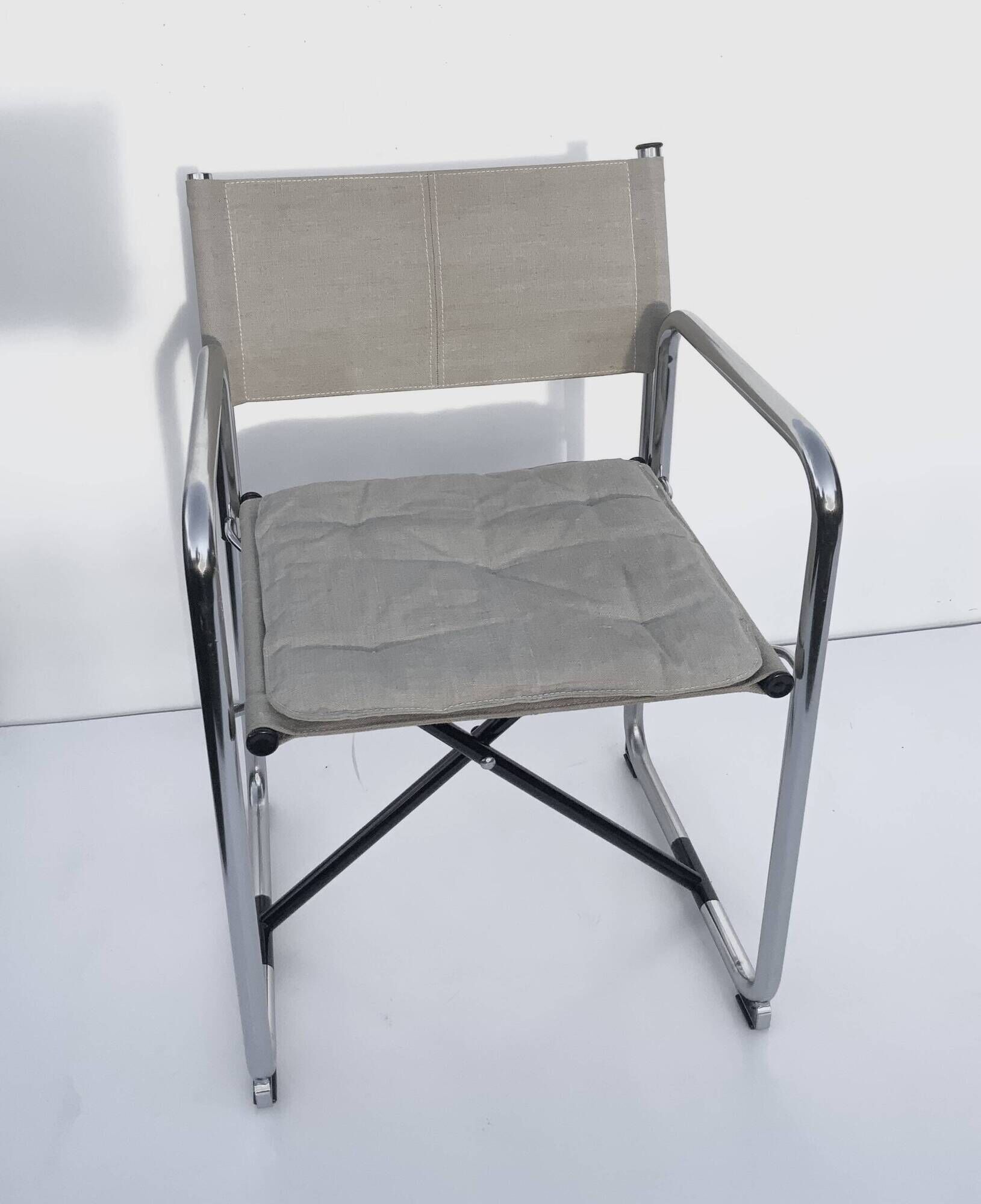 Folding Canvas Chair X75-2 Börje Lindau & Bo Lindekrantz Lammhults 1970s