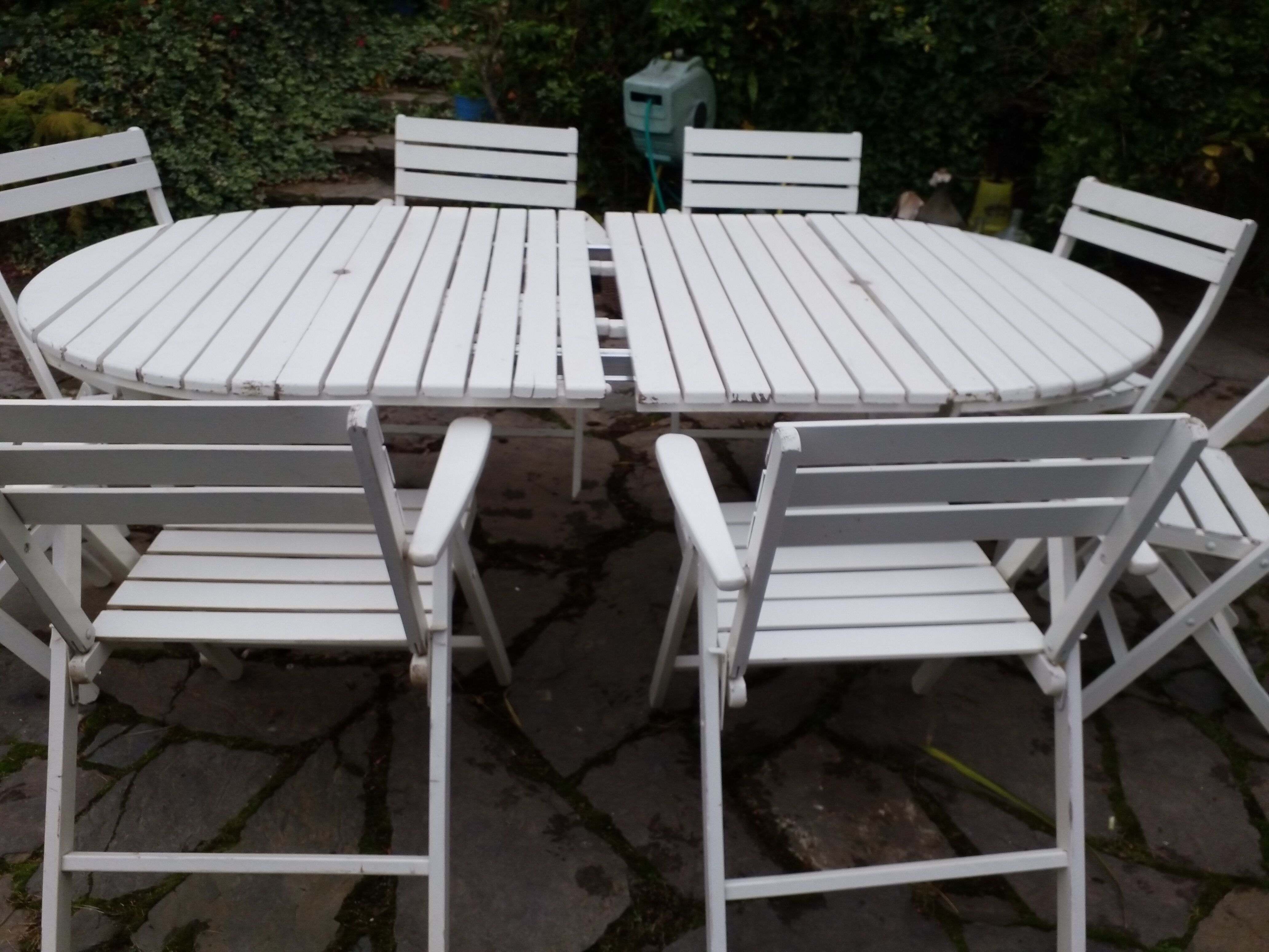 Wooden garden furniture
