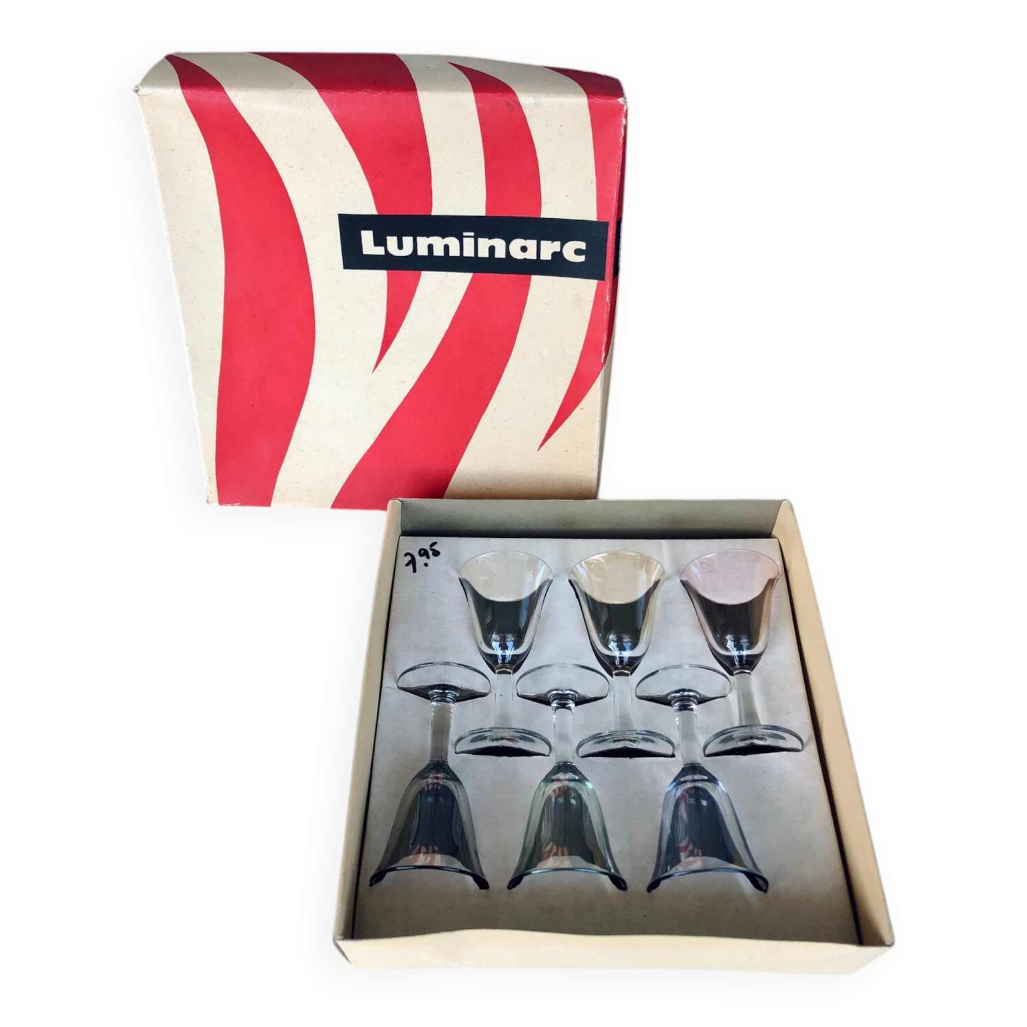 Luminarc vintage alcohol glass set