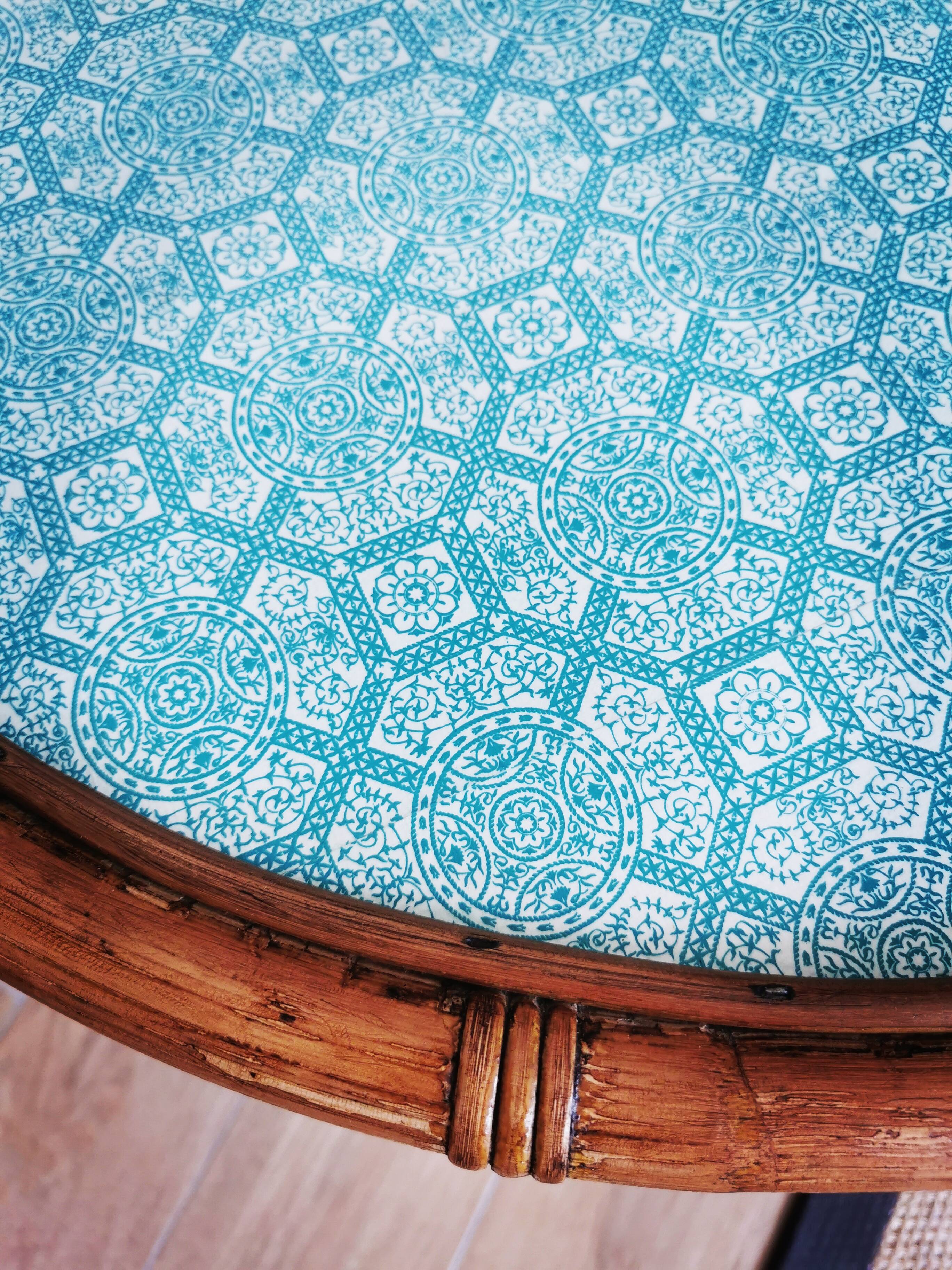 Rattan coffee table