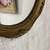 Antique oval mirror