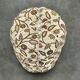 Art Deco Floral Upholstered Pouf Ottoman, Czechoslovakia, 1940s