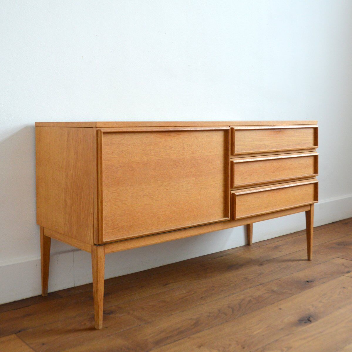 Sideboard in vintage blond oak 1960s