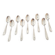 Christofle, Paris - Set of 9 small spoons (coffee) - Marot/Bérain model - in silver-plated metal