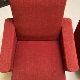 Vintage red armchairs