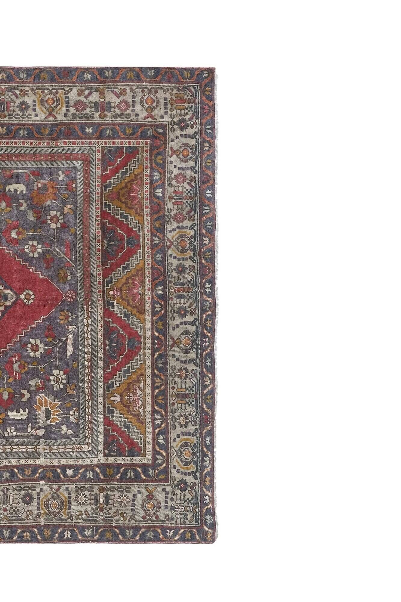 Vintage Turkish handmade rug 176x303 cm