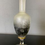 Soliflore Vase with Autumn Decoration In Grisaille circa 1900