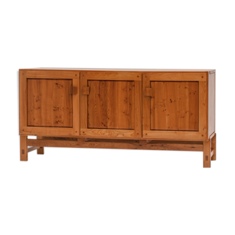 Pierre Chapo r06b sideboard in solid elm, 1960s