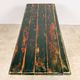 Vintage industrial bistro table with green painted wooden top